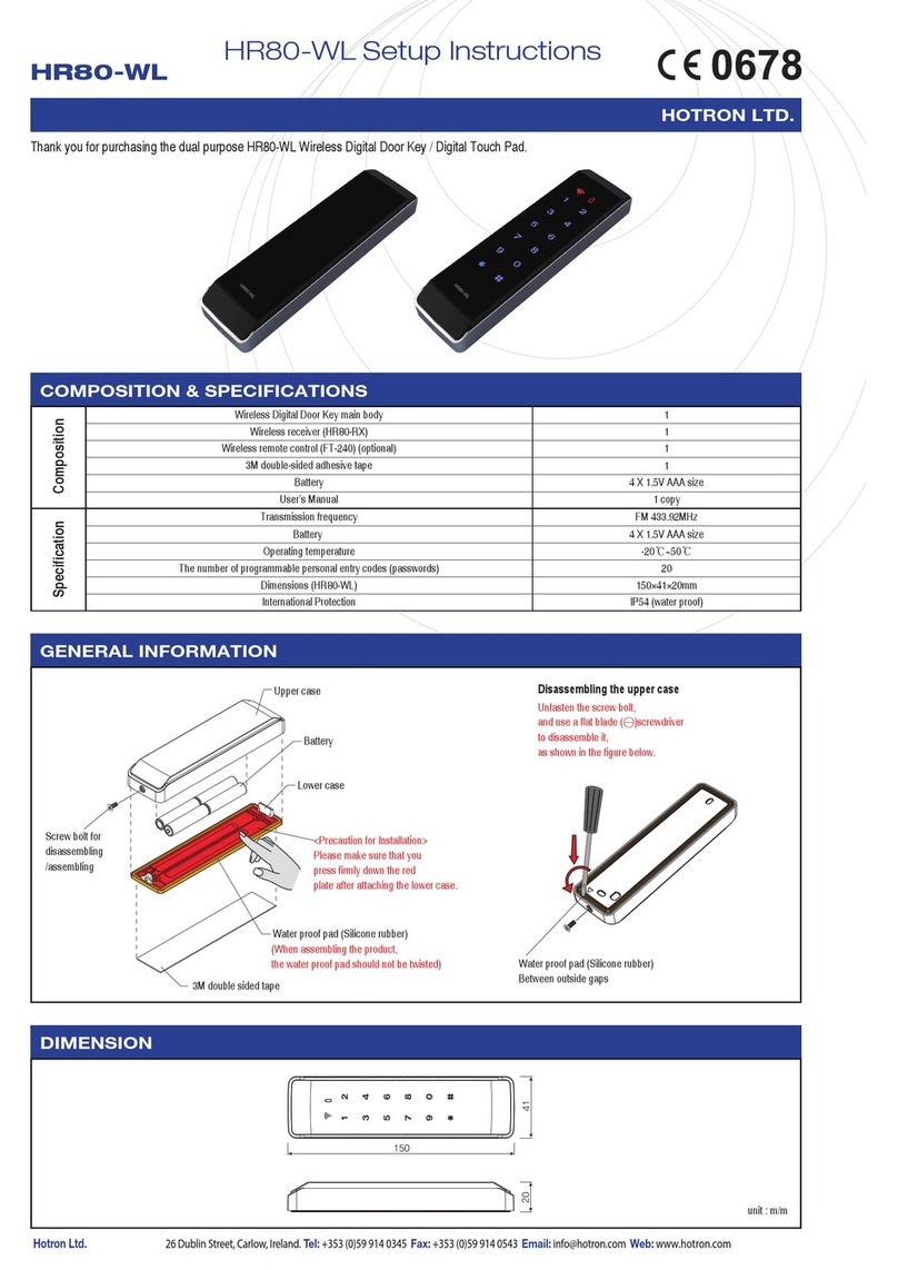 Hotron HR80-WL Manual