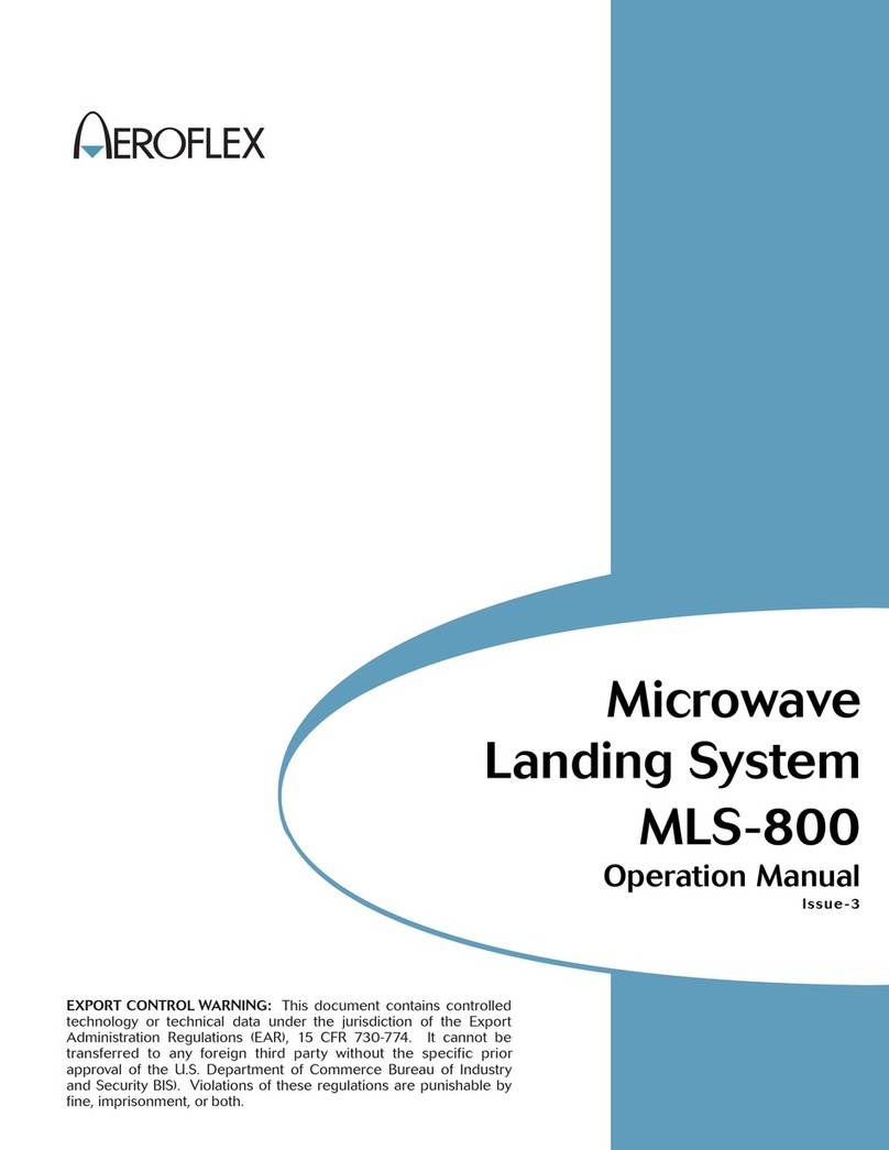 Aeroflex MLS-800 Operation manuals