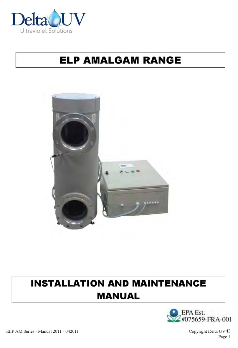 Delta UV ELP210/3AM Installation and maintenance manual