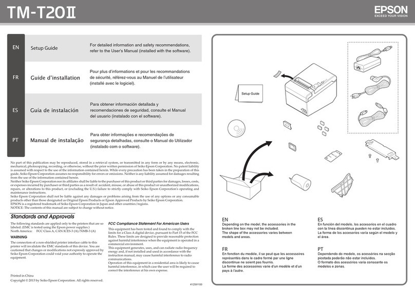 Epson TM-T20II User manual