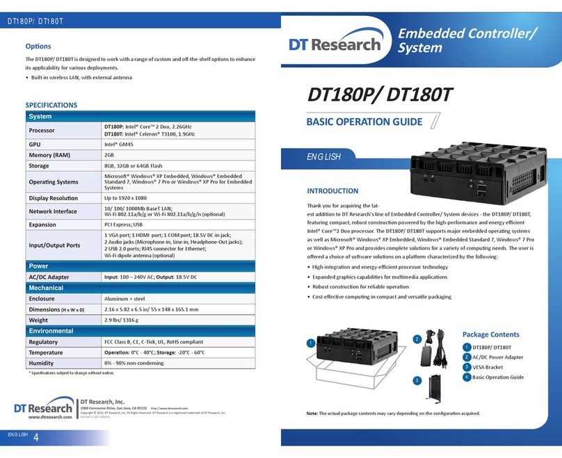 DT Research DT180P User manual