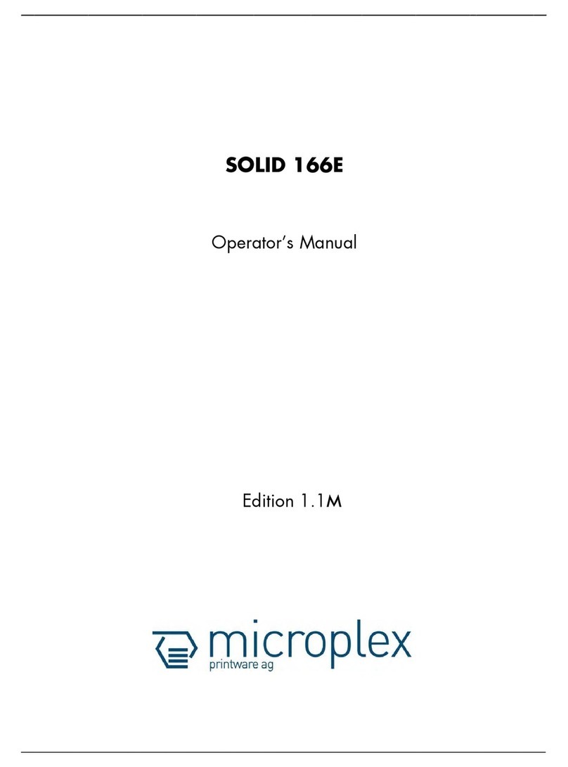 Microplex SOLID 166E User manual