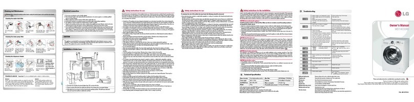 LG WD14030RD owner's manual
