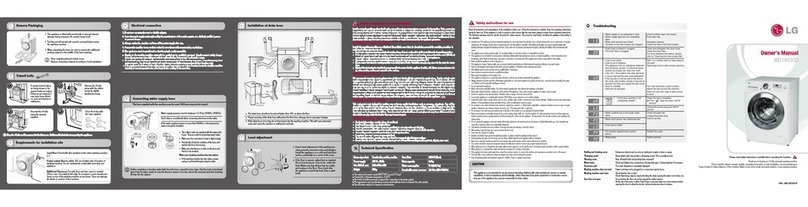 LG WD14030D User manual