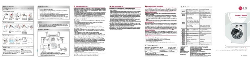 LG WD14030FD User manual
