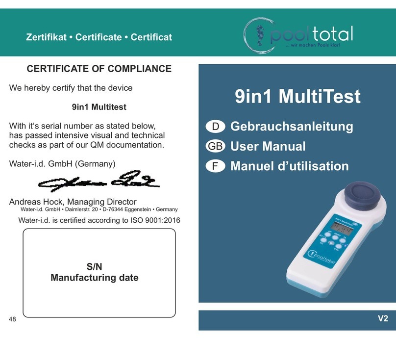 PoolTotal 9in1 Multitest user manual