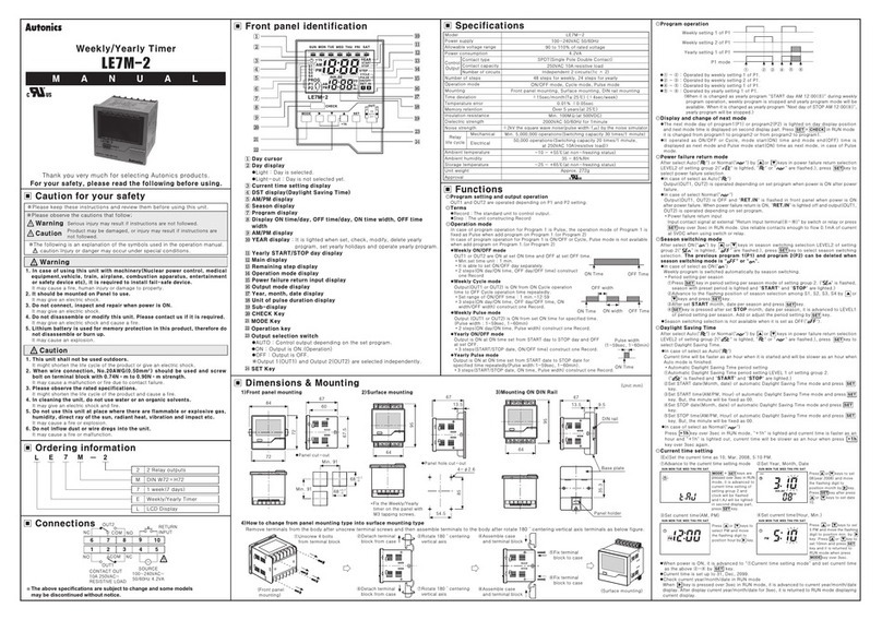 Altech Auto Security LE7M-2 manual
