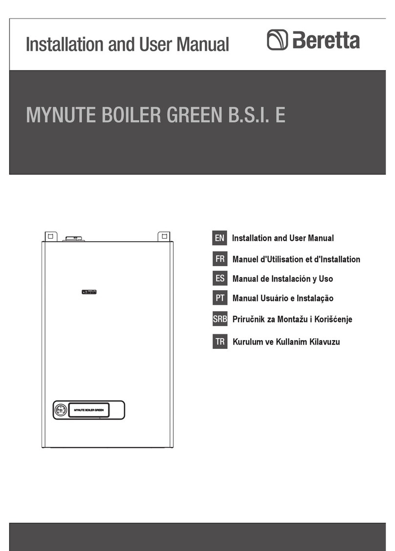 Beretta Mynute Green 25 B.S.I. E Installation and user manual