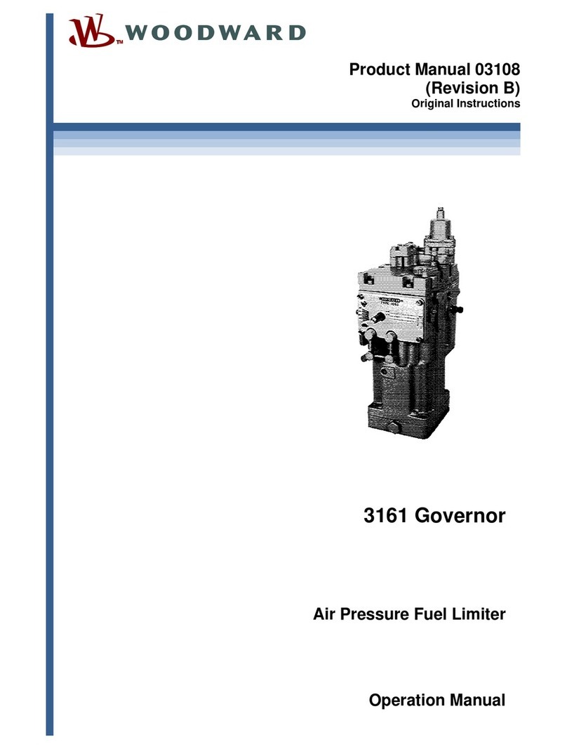 Woodward 3161 Governor Operation manual