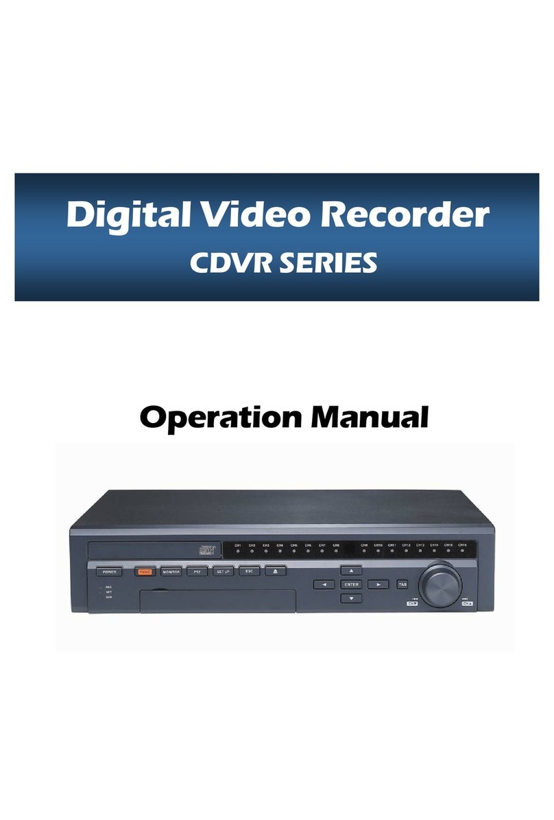 CAST Information Co., Ltd. CDVR-0404R Operation manual