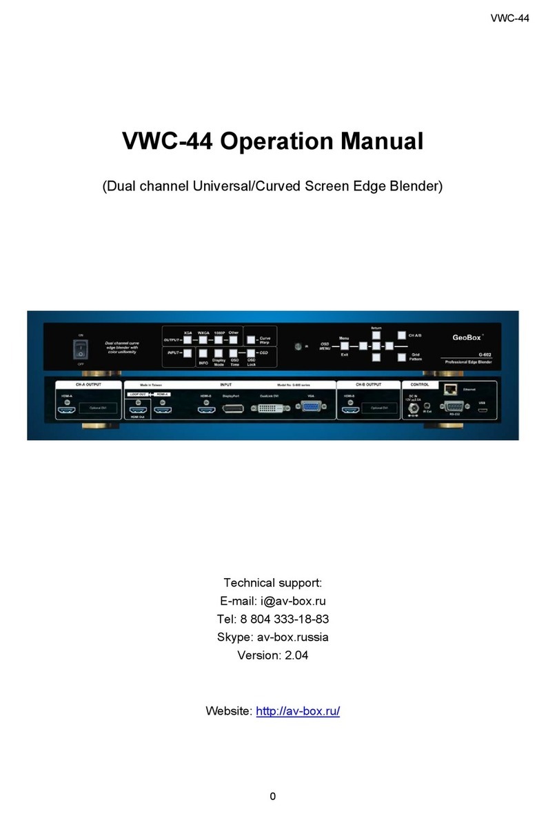 AV-Box VWC-44 Operation manual