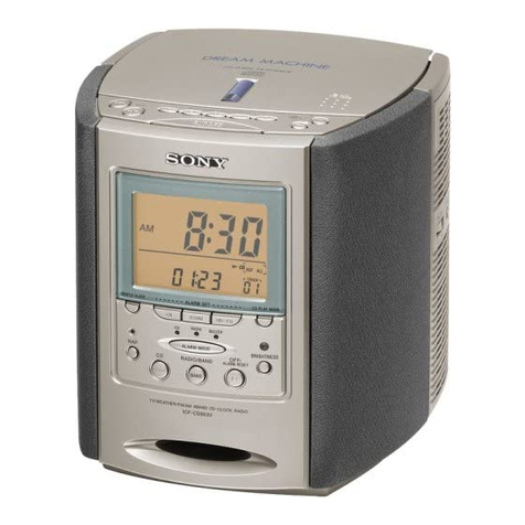 Sony Dreram Machine ICF-CD863V operating instructions
