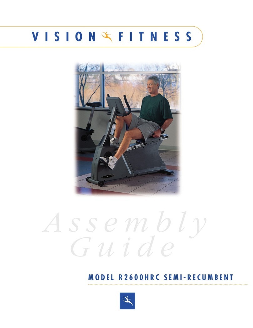 Vision Fitness R2600HRC Assembly guide