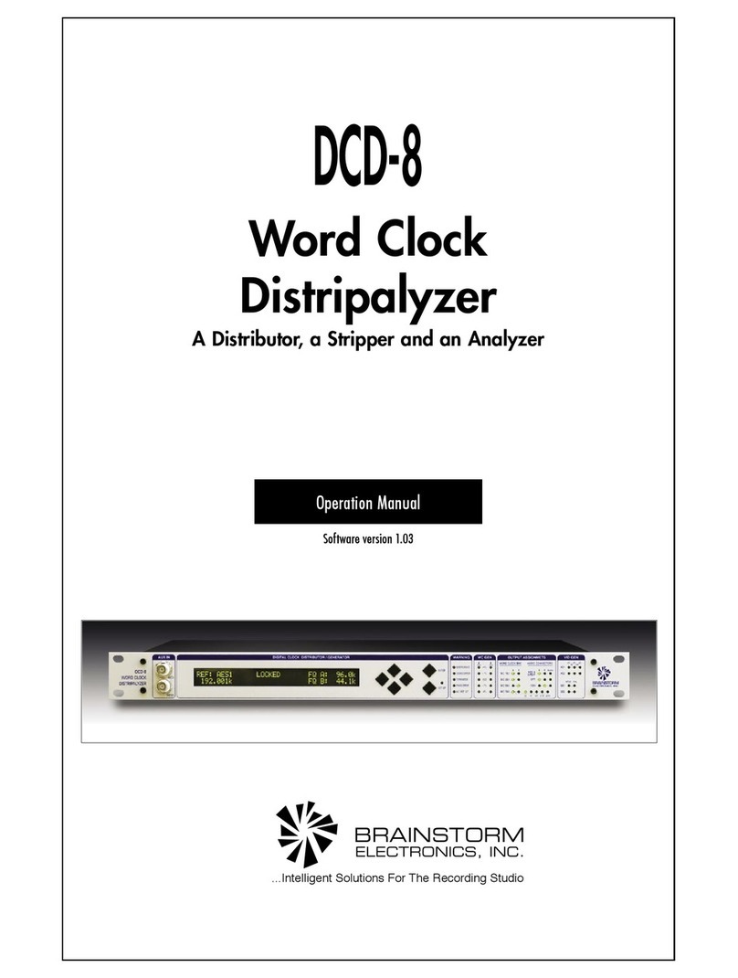 Brainstorm Electronics DCD-8 User manual