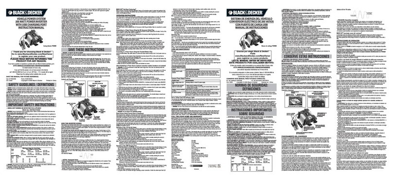 Black & Decker PI200AB User manual