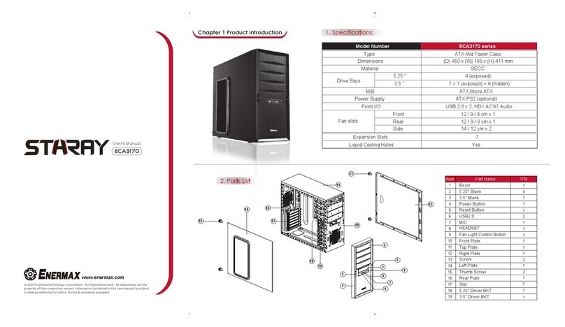 ENERMAX Staray ECA3170 user manual