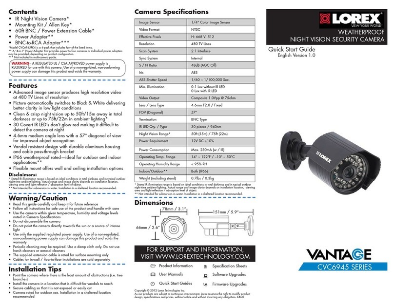 Lorex CVC6945PK4 User manual