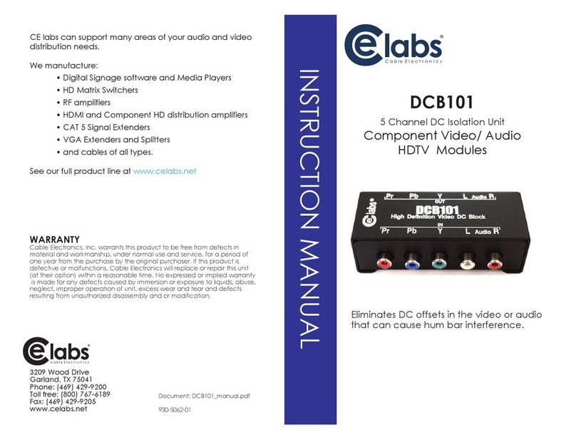 Celabs DCB101 instruction manual