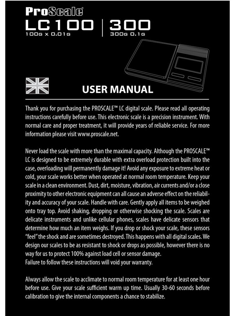 Proscale LCS100 User manual