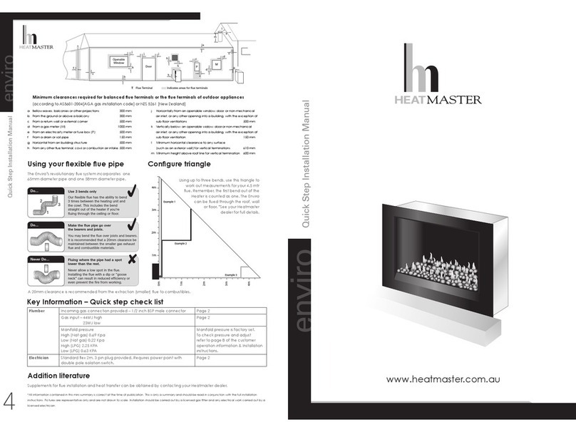 Heatmaster ENVIRO Quick step installation manual