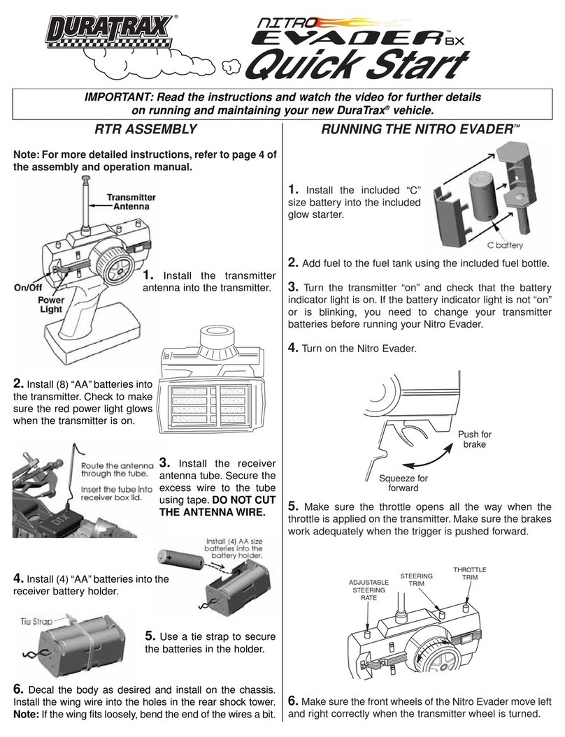 Duratrax Nitro Evander BX User manual