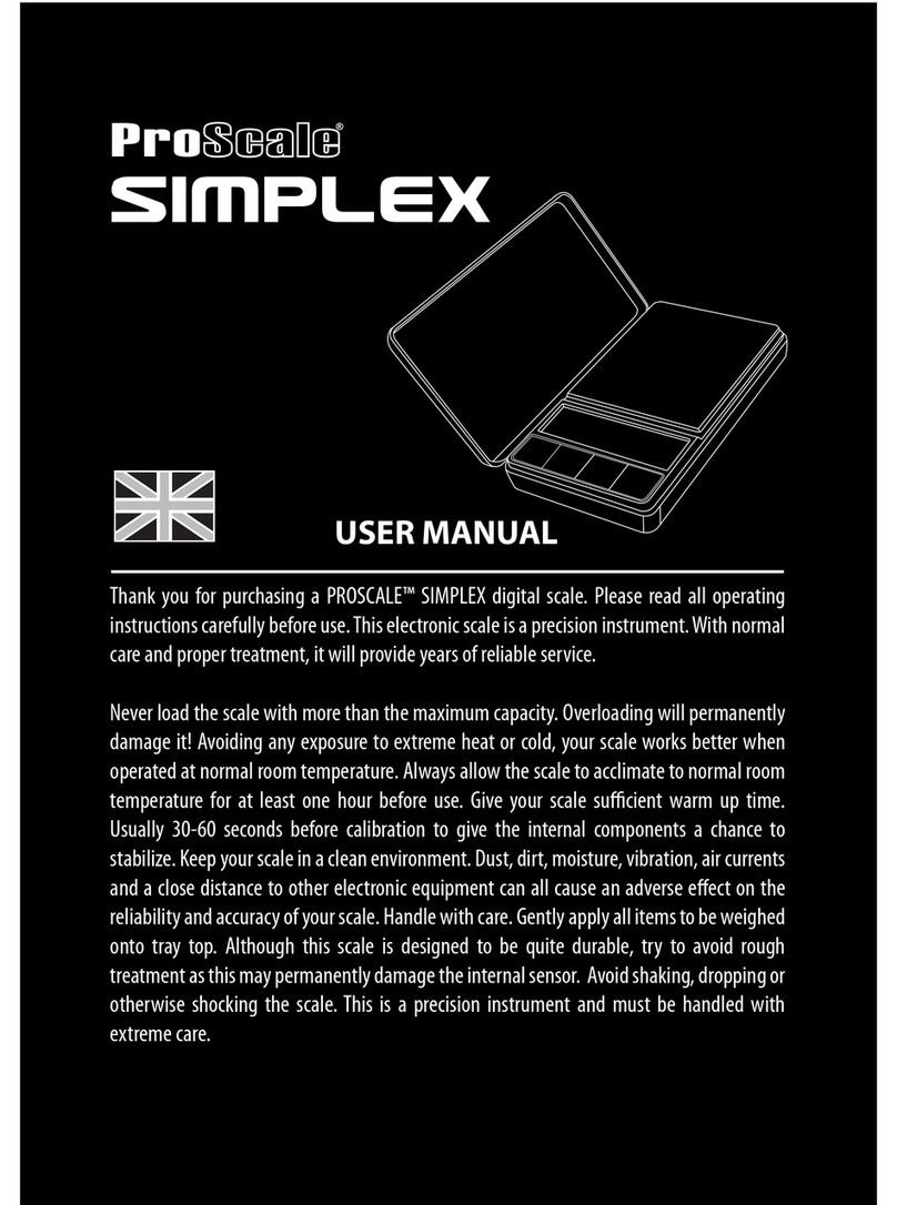 Proscale SIMPLEX 300 user manual