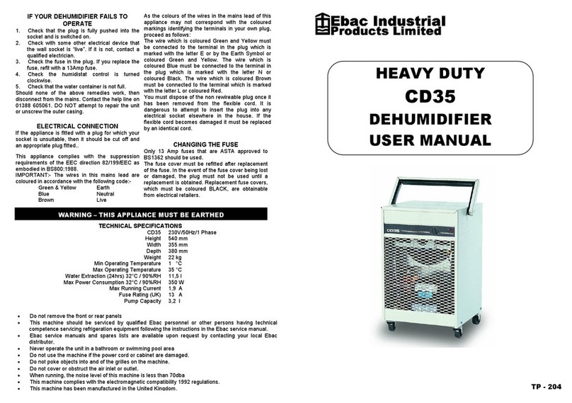 Ebac CD35 User manual