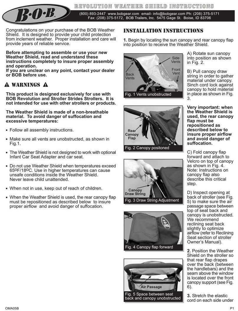 BOB Weather Shield Series installation instructions