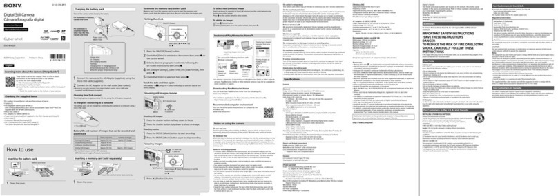 Sony DSC-WX220 instruction manual