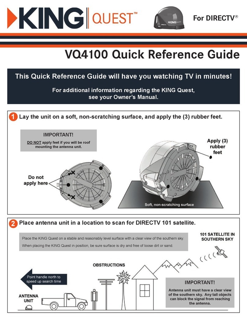 King Quest VQ4100 Quick reference guide