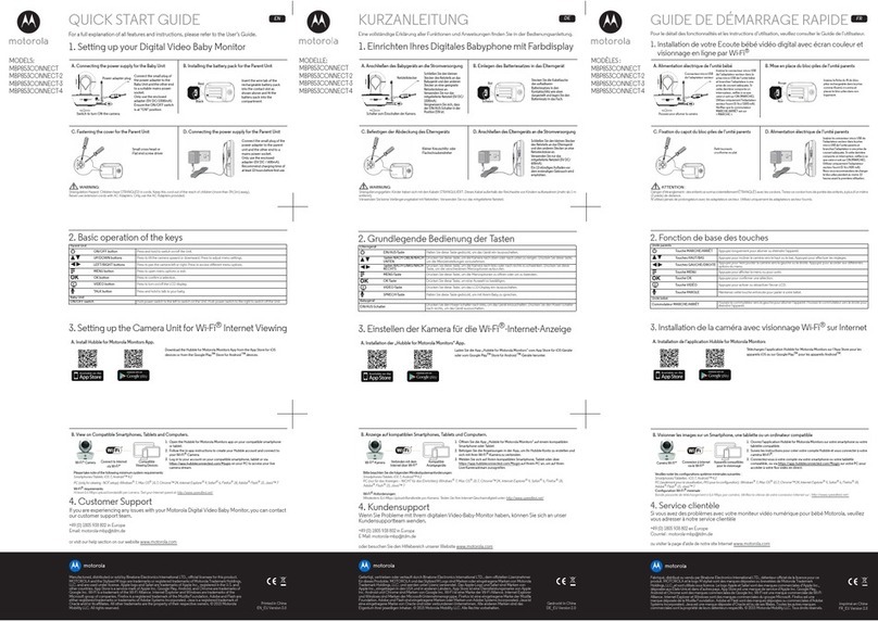 Motorola MBP853CONNECT quick start guide