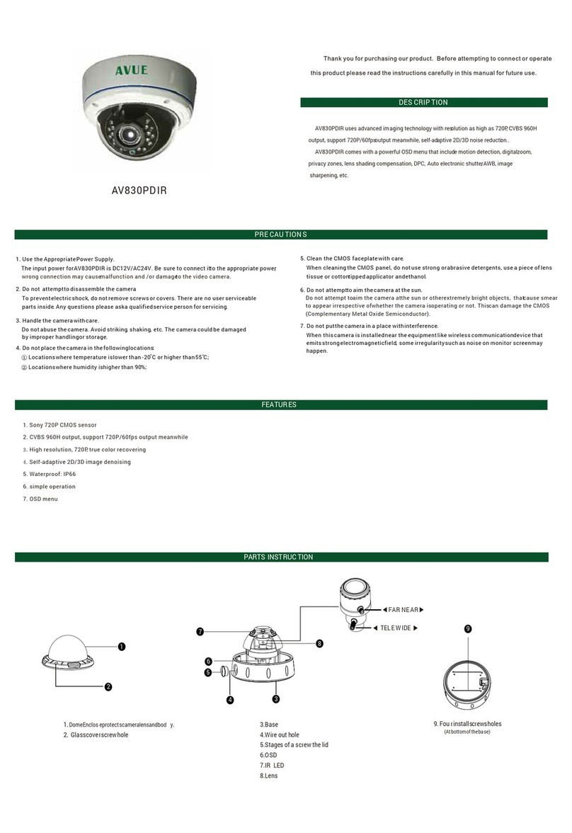 Avue AV830PDIR User manual