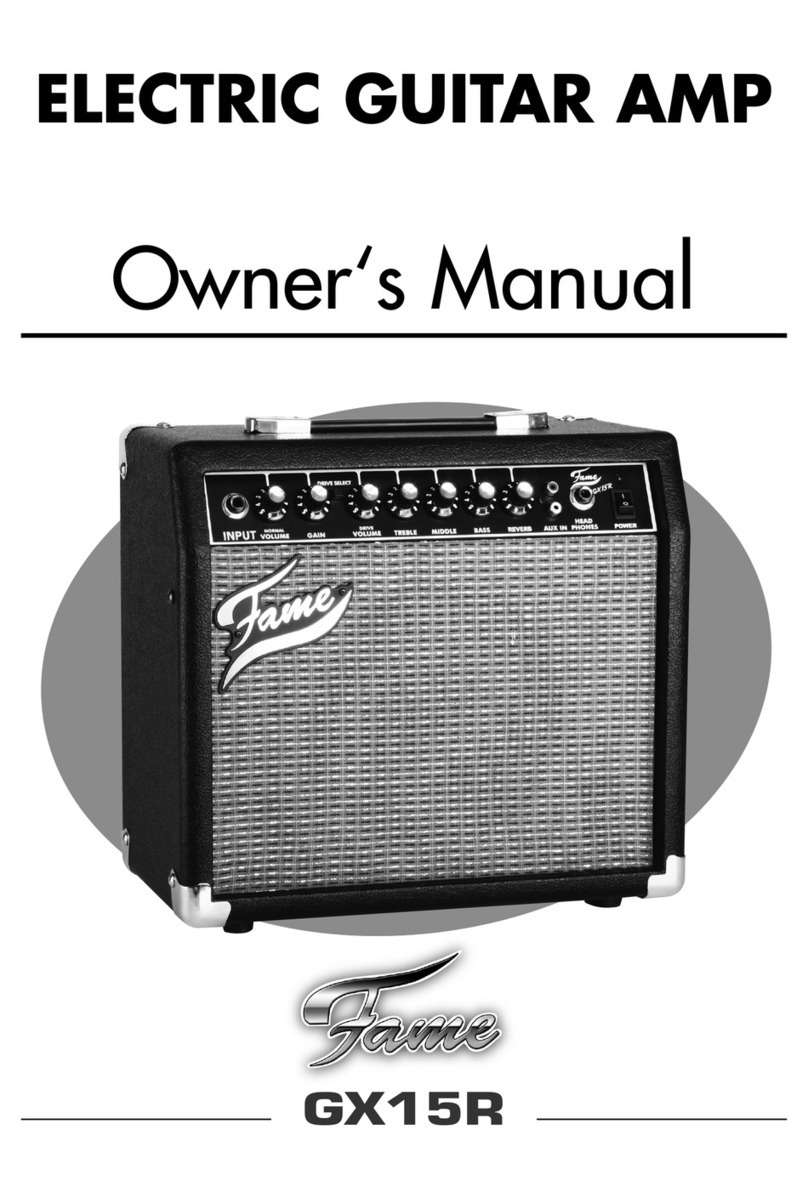 FAME GX15R User manual