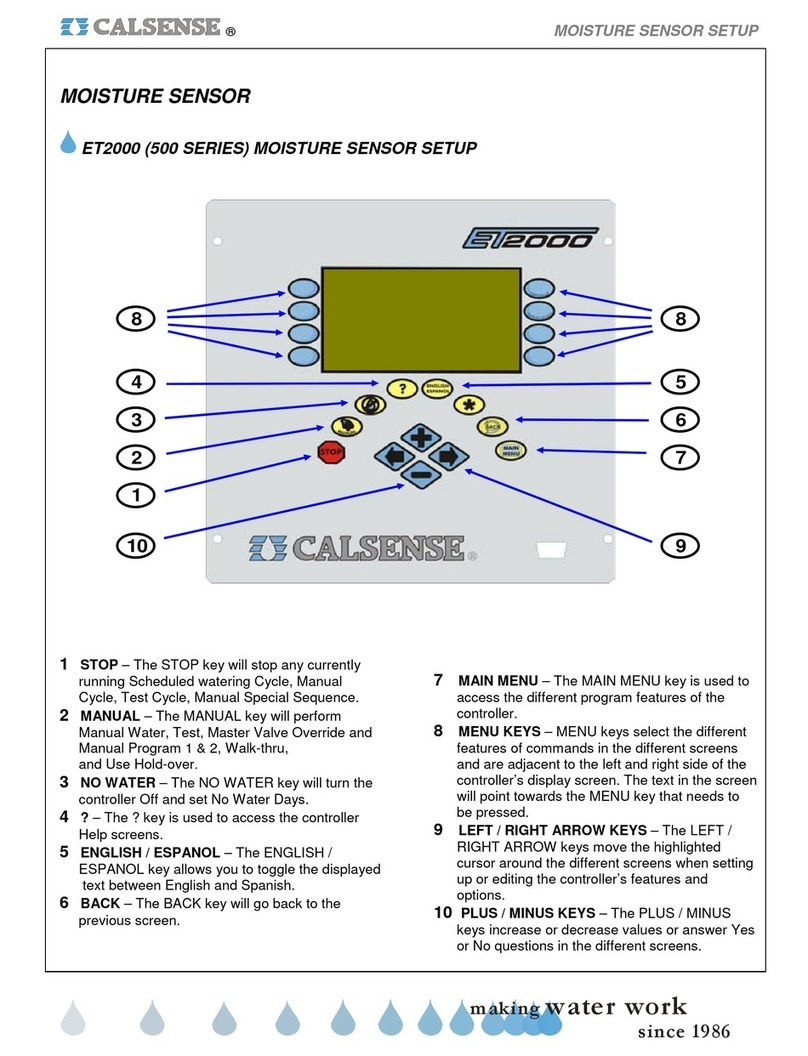 Calsense ET2000 Setup instructions