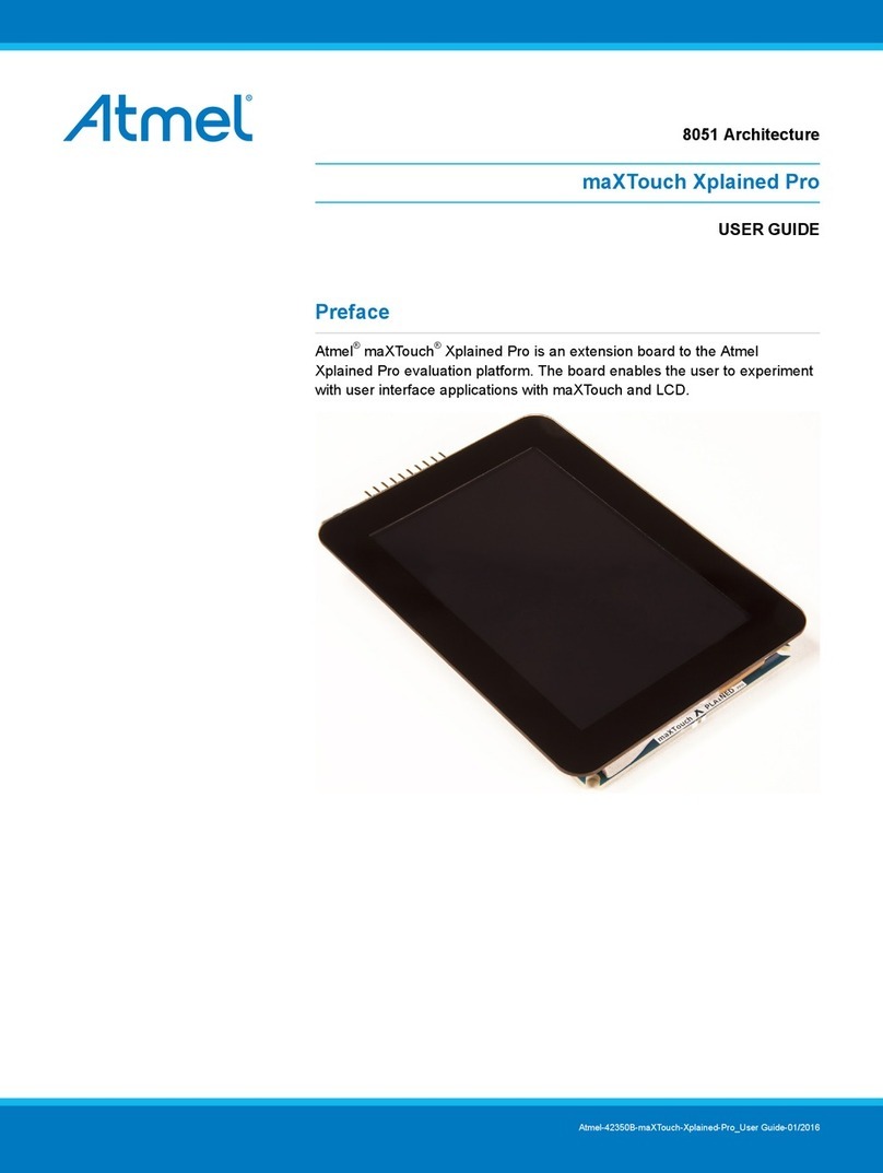 Atmel maXTouch Xplained Pro user guide