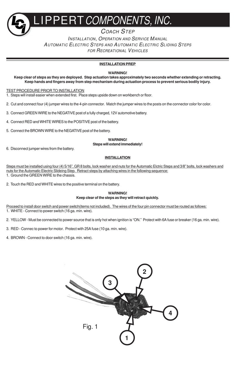 Lippert Components COACH STEP Setup guide