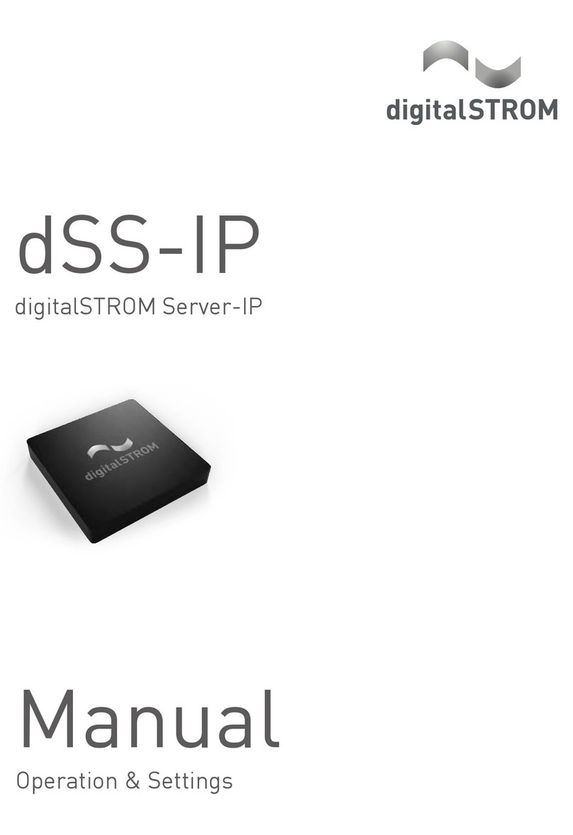 digitalSTROM dSS-IP Operation & Settings manual