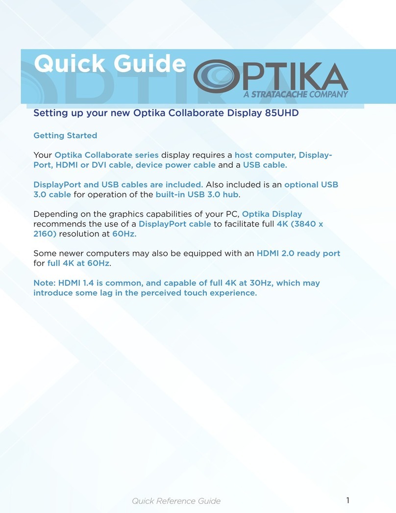 Optika Collaborate 85UHD User manual