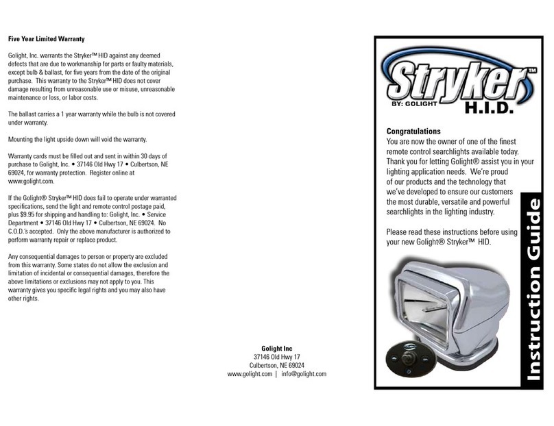 Golight Stryker HID Manual