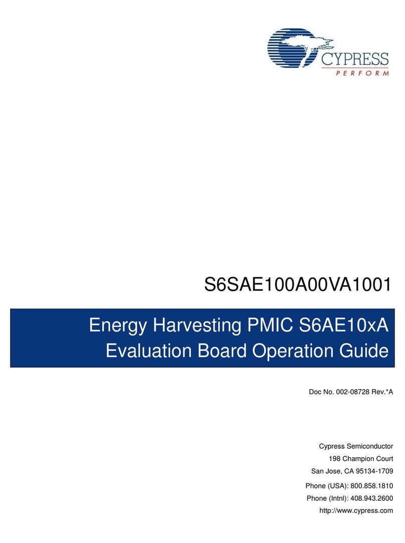 Cypress Semiconductor S6SAE100A00VA1001 Operation manual