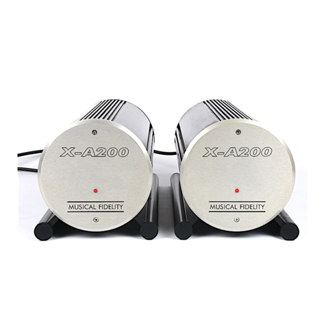 Musical Fidelity X-A200 Instructions for use