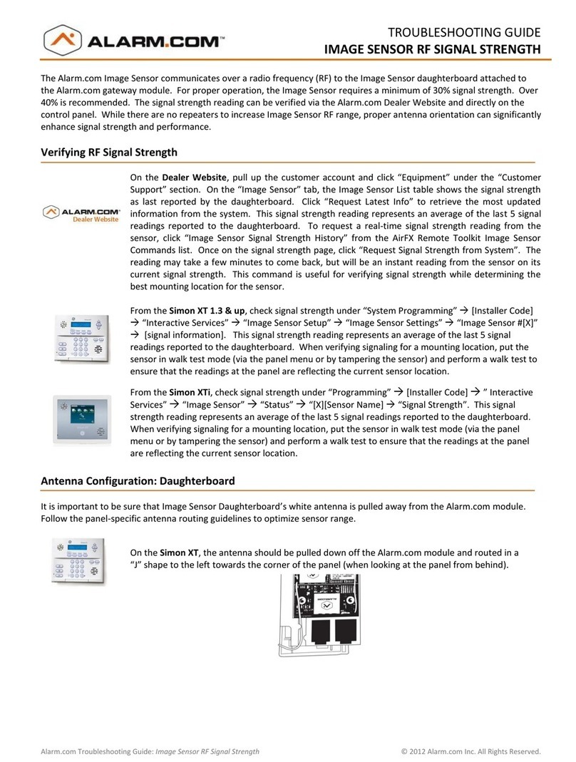 Alarmcom Image Sensor User manual