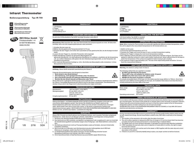 REV Ritter IR-709 instruction manual