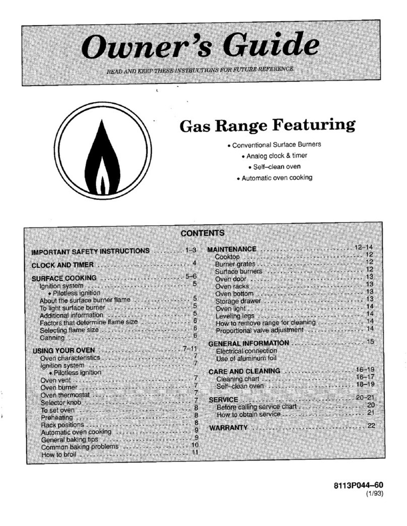 Magic Chef 3422PRA owner's guide Magic Chef 3422PRA owner's guide