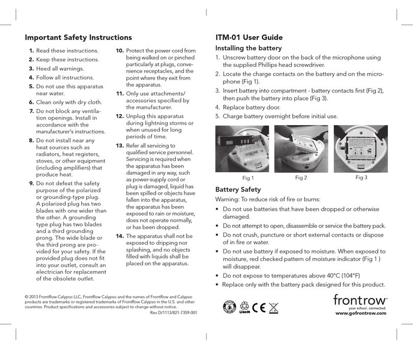 FrontRow JUNO ITM-01 User manual