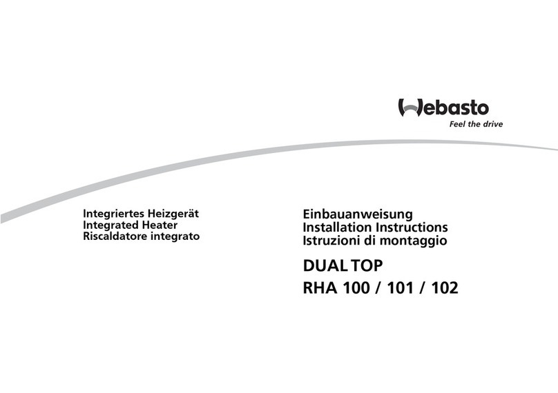 Webasto DUAL TOP RHA 100 User manual