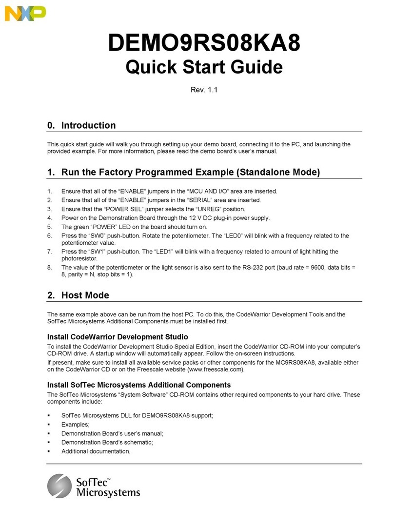NXP Semiconductors DEMO9RS08KA8 quick start guide