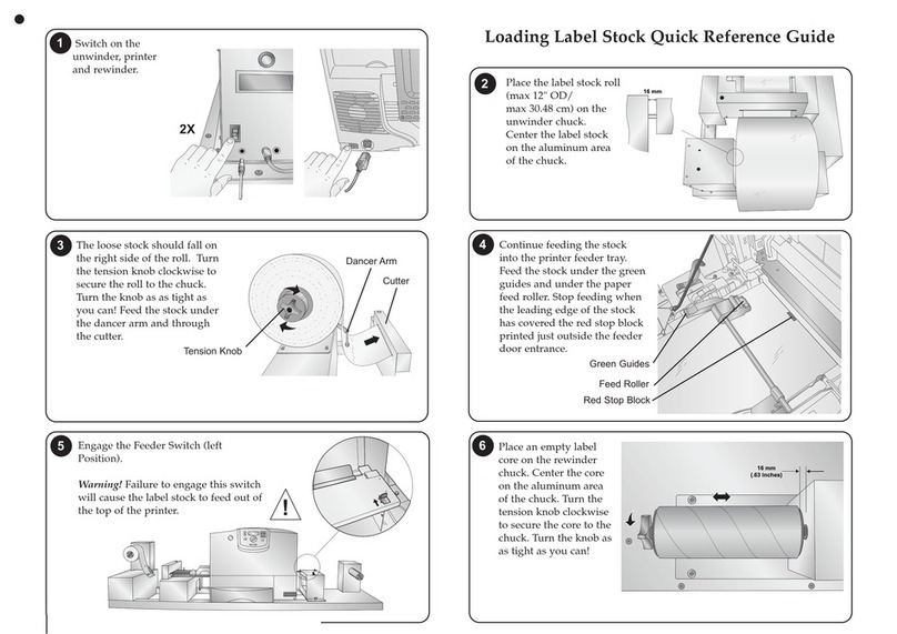 Primera Digital Color Label Press CX1200e Quick reference guide