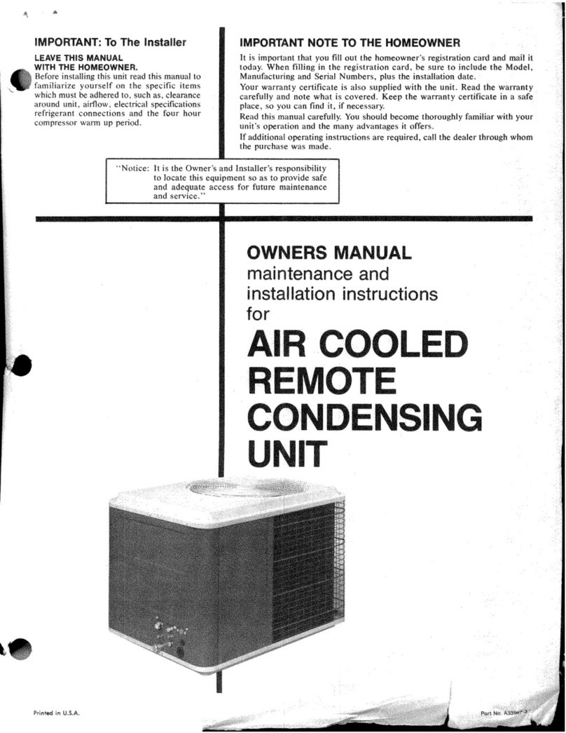 Amana ERCF18-UO1B User manual