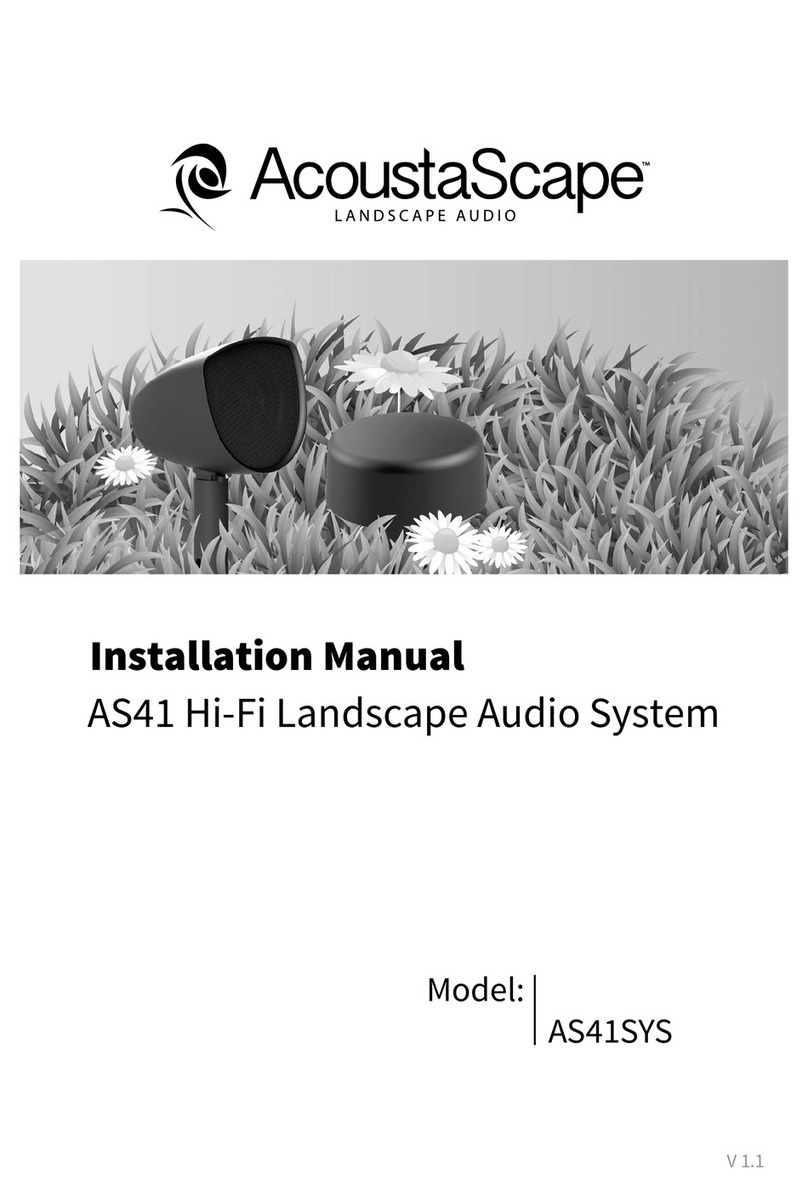 AcoustaScape AS41SYS installation manual